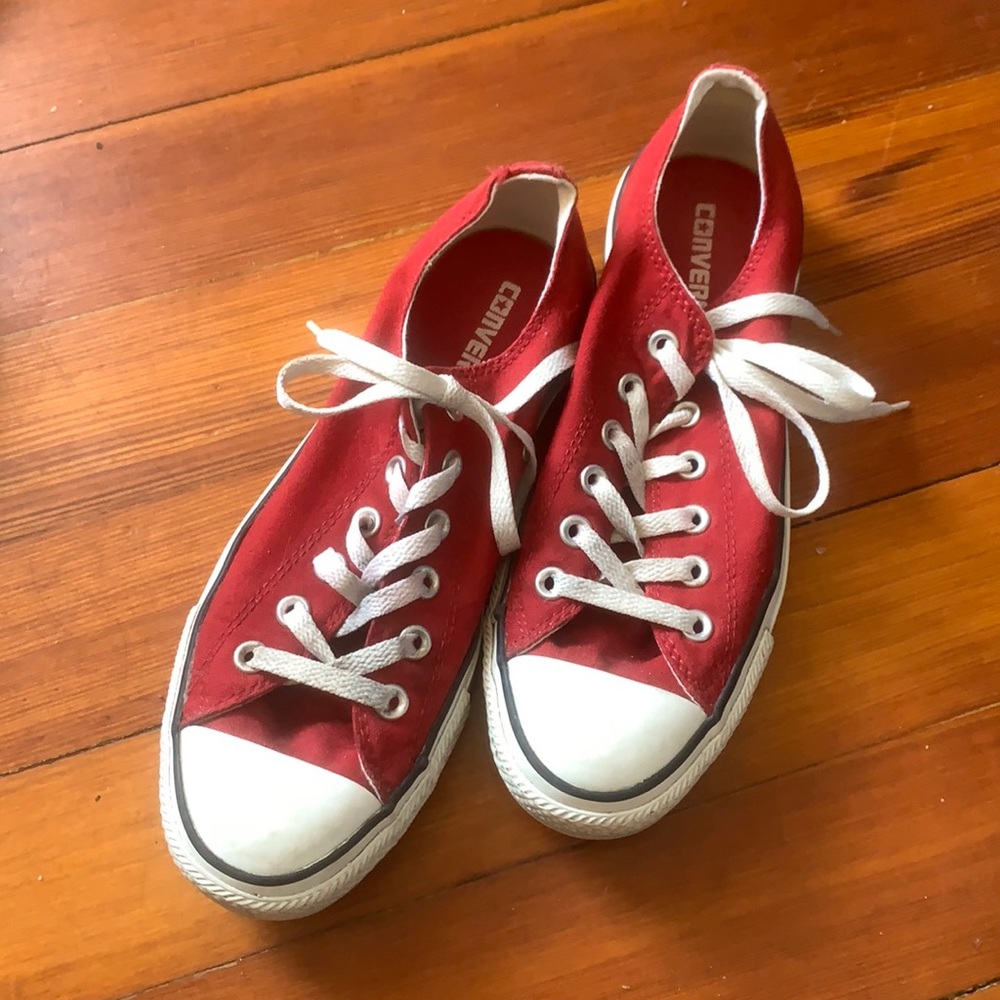 Converse | Red Converse Chuck Taylor All Star Sneakers, size 9